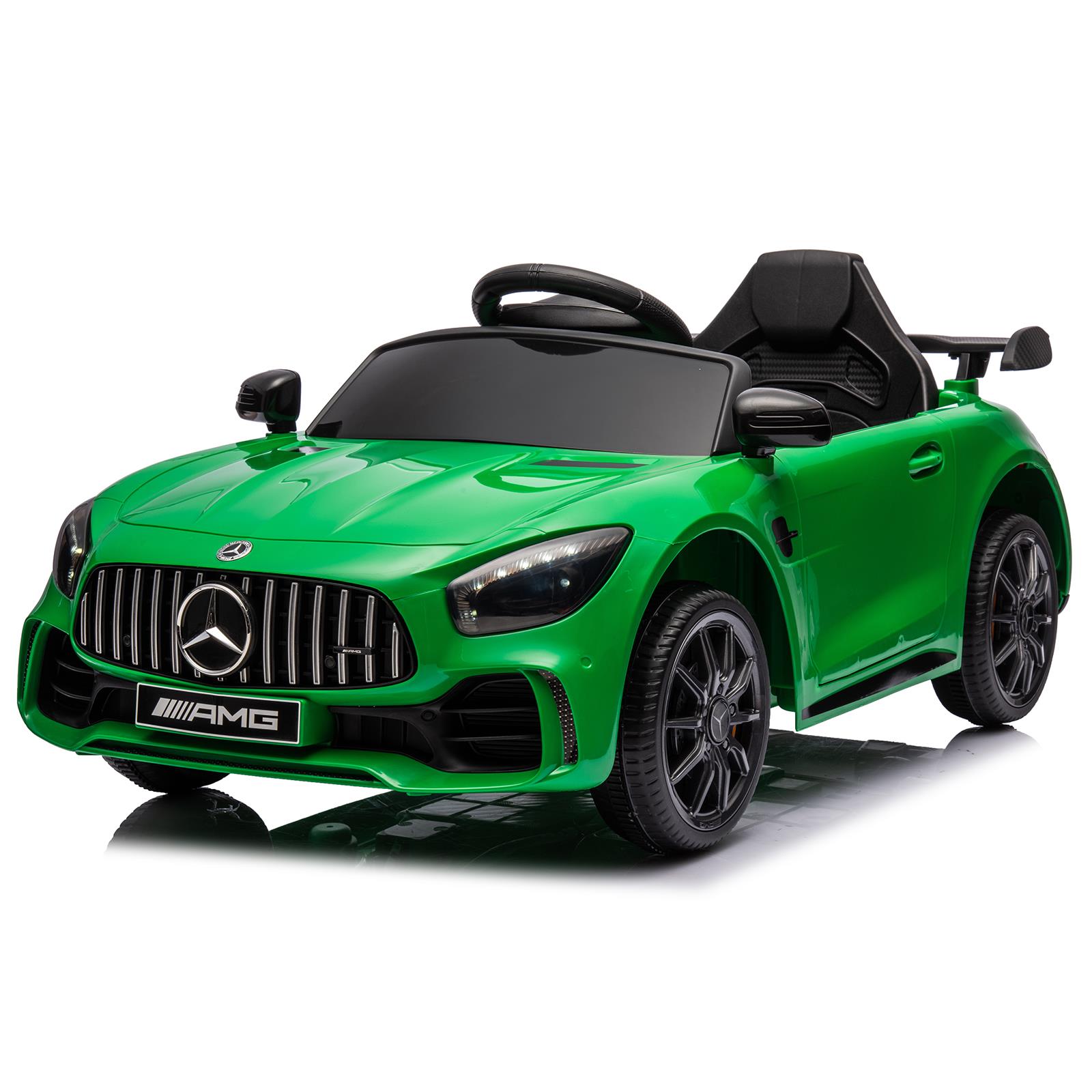 UBesGoo 12V Licensed Mercedes-Benz Electric Ride on Car Toy for Toddler Kid w/ Remote Control, LED Lights, Green - image 1 of 9