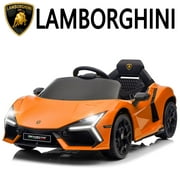 UBesGoo 12V Powered Ride on Car, Licensed Lamborghini Revuelto Electric Ride on Toys for Toddlers Kids, Remote Control, Orange