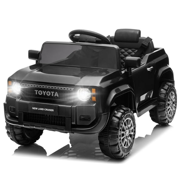 UBesGoo 12V Ride On Car Toys, Licensed Toyota Kids Powered Electric Car with Remote Control for Girls Boys, Black