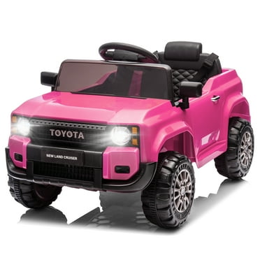UBesGoo 12V Ride On Car Toys, Licensed Toyota Kids Powered Electric Car with Remote Control for Girls Boys, Pink