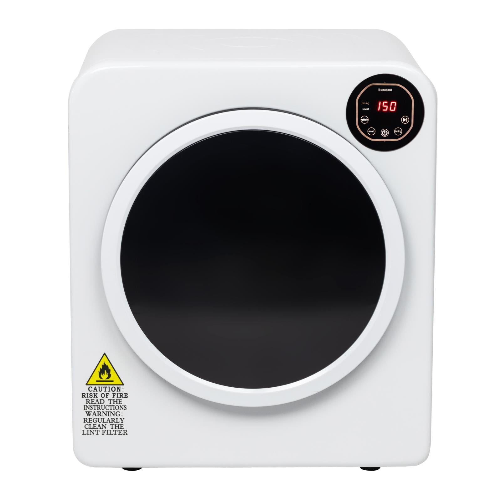 Magic Chef 1.5 Cu. ft. Compact Electric Dryer, White, 19.5 in L x 23.8 in H  x 16.1 in D 