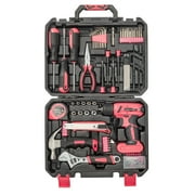 UBesGoo 146pcs Power Tool Combo Kits with 8V Cordless Drill, 10MM 3/8'' Keyless Chuck, Professional Home Household Kit DIY Hand Tool Set
