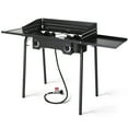 thumbnail image 1 of UBesGoo 2 Burner Propane Camping Stove with Wind Panels, 1 of 7