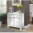thumbnail image 1 of UBesGoo 2 Drawer Mirrored Hall Table, Mirrored Cabinet ,Accent Chest Large Nightstand ,Silver, 1 of 11