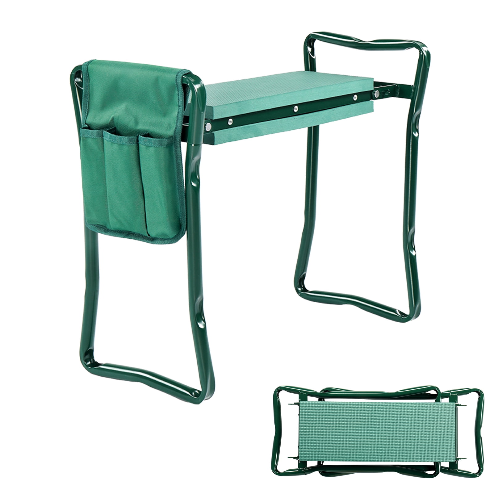UBesGoo 2-in-1 Foldable Garden Kneeler Bench & Seat, 24 Inch with Tool ...