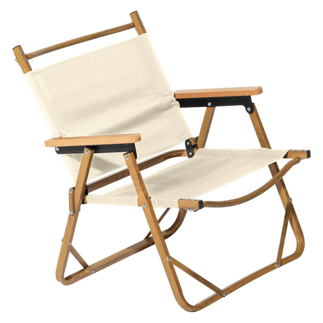 UBesGoo 21.57"X21.65"X24" Camping Chair Aluminum with Versatile Sports Chair, Outdoor Chair & Lawn Chair Beige