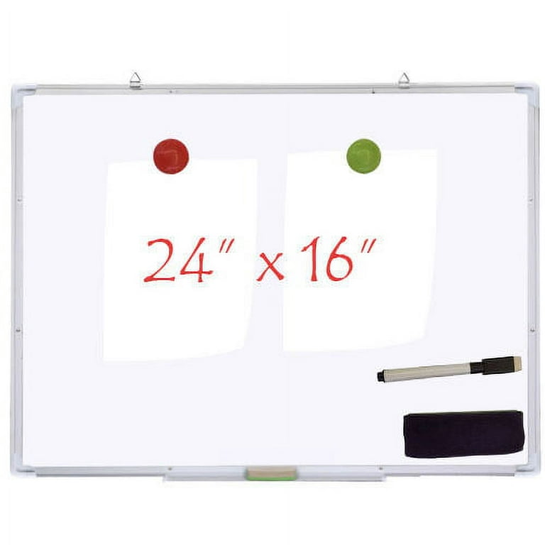 Board, Design Office Frame, Aluminum Single Erase Side Writing Sturdy UBesGoo Durable Whiteboard Dry Usage Magnetic for 24\
