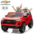 thumbnail image 1 of UBesGoo 24V 2 Seat Licensed Chevrolet Colorado Electric Ride on Car Toy for Toddler Kid w/ Remote Control, LED Lights, Red, 1 of 10