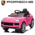 thumbnail image 1 of UBesGoo 12V Kids Ride on Car Toys, Licensed Porsche Cayenne Powered Electric Car for Kids, Parent Remote Control, Pink, 1 of 10