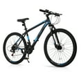thumbnail image 1 of UBesGoo 26" Lightweight Explorer Mountain Bike, 21-Speed for Men and Women Disc Brakes & Suspension, Blue/Black, 1 of 7