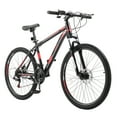 thumbnail image 1 of UBesGoo 26" Lightweight Explorer Mountain Bike, 21-Speed for Men and Women Disc Brakes & Suspension, Red/Black, 1 of 8