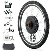 UBesGoo 26 Rear Wheel Electric Bike Conversion Kit, 48V 1000W E-Bike Powerful Hub Motor Kit with PAS System Flywheel
