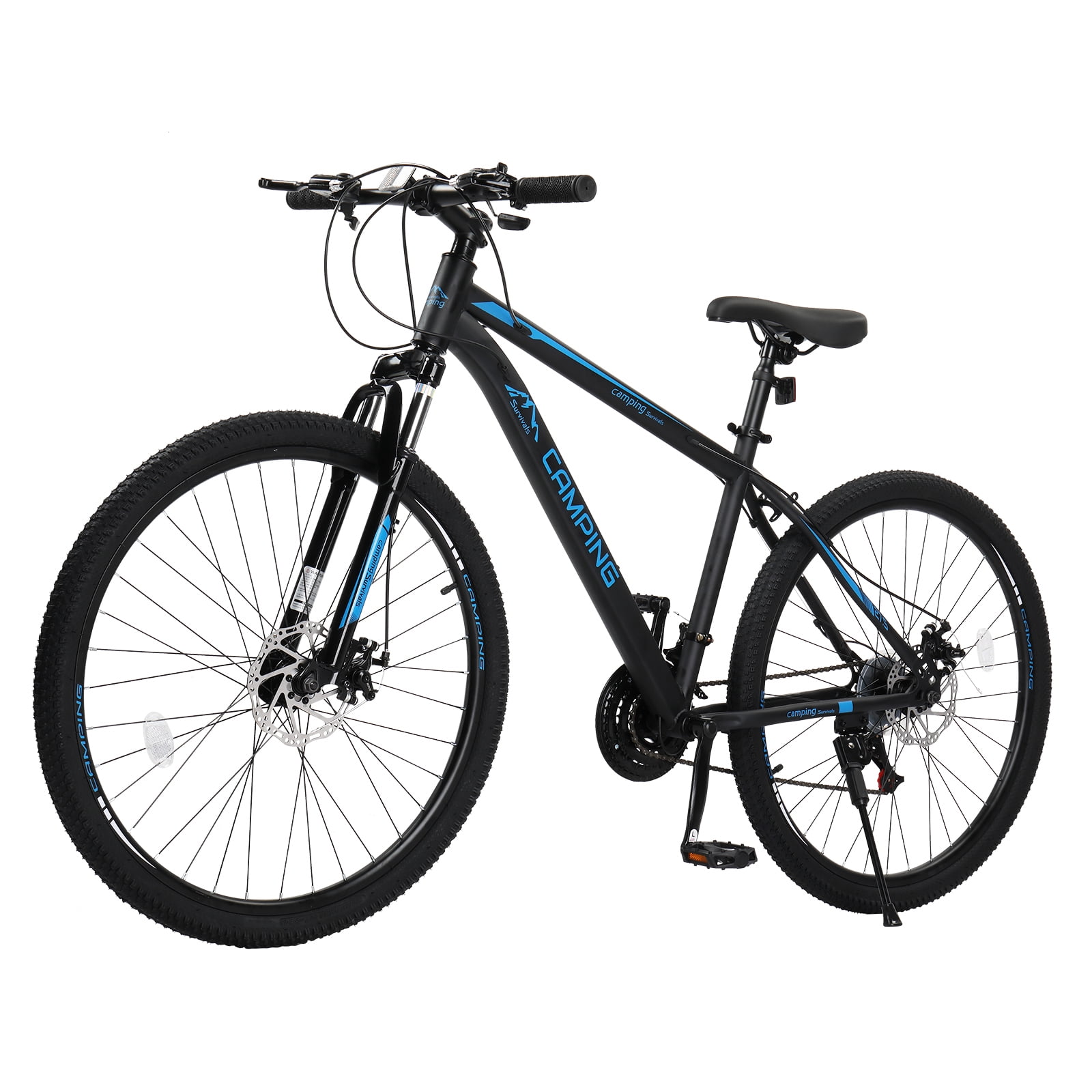 UBesGoo 27.5 inch Mountain Bike with 21-Speed, Dual Disc Brake, High-Carbon Steel MTB Bicycle, Blue
