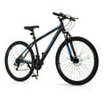 thumbnail image 1 of UBesGoo 27.5in Mountain Bike 21 Speed for Adult with Disc Brakes & Suspension, Black, Blue, 1 of 7