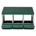 thumbnail image 1 of UBesGoo 3 Compartment Chicken Nesting Box,Egg Nest Box,Chicken Laying Box House with Rollout Egg Collection and Protective Lid,Green, 1 of 10