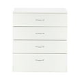 thumbnail image 1 of UBesGoo 4-Drawer Dresser Pure White with Metal Handles Bedside Night Stand Bedroom, White, 1 of 15