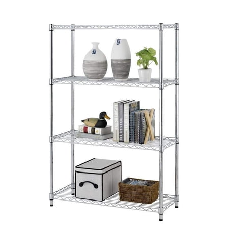 UBesGoo 4-Shlef Wire Rack Metal Shelving Adjustable Storage Organizer Unit, 35"W x 14"L x 47"H