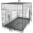 thumbnail image 1 of UBesGoo 42" Pet Kennel Cat Dog Folding Steel Crate Animal Playpen Wire Metal Two doors, 1 of 7