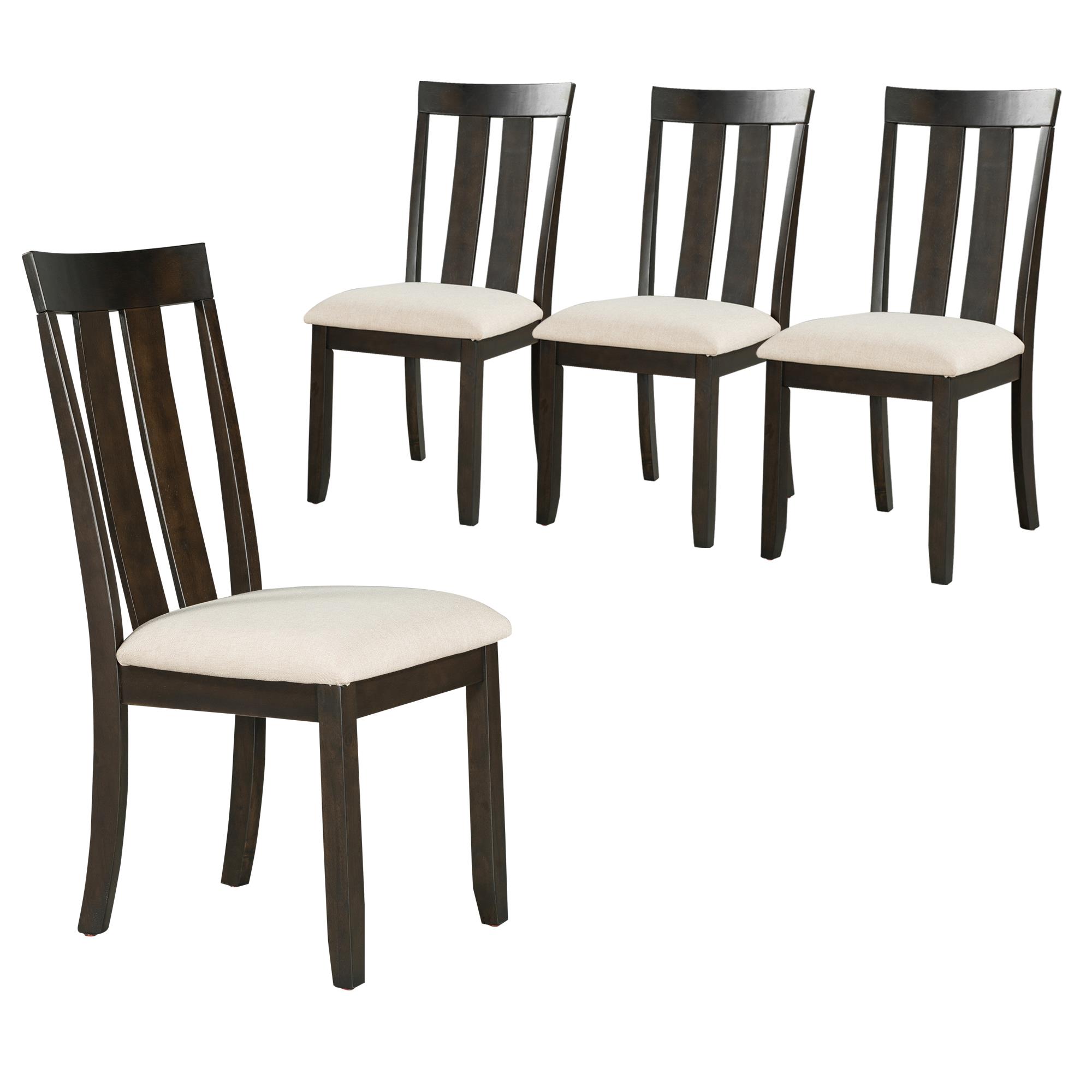 UBesGoo 4Pcs Dining Chairs Modern Upholstered Chairs with Solid Wood