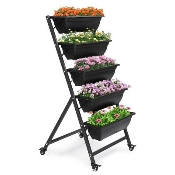 UBesGoo 5 Tiers Raised Garden Bed Kit Vertical Elevated Garden Bed