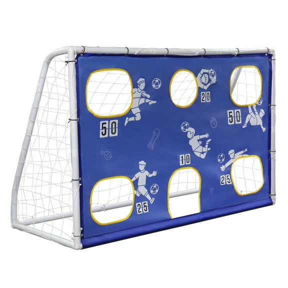 UBesGoo 6x4ft Soccer Goal Set, Portable and Versatile 3-in-1 Practice Equipment for All Skill Levels