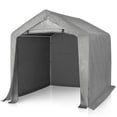 thumbnail image 1 of UBesGoo 8x8 Foot Heavy-Duty Metal Carport – Portable Garage with Zippered Door for Vehicles, Motorcycles, Bikes & Outdoor Tools, 1 of 8