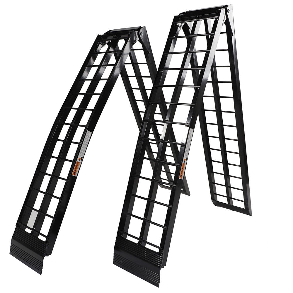 UBesGoo 9ft Portable Aluminum Folding Dual Ramps f