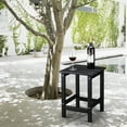 thumbnail image 1 of UBesGoo Adirondack Square Side Table HDPE Weather Resistant End Table Outdoor Coffee Table, Black, 1 of 10