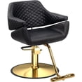 thumbnail image 1 of UBesGoo Barber Chair, Heavy Duty Salon Stool, Hydraulic Pump 360° Swivel, Black Gold, 1 of 7