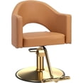 thumbnail image 1 of UBesGoo Barber Chair, Heavy Duty Salon Stool, Hydraulic Pump 360° Swivel, Brown Gold, 1 of 8