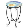 thumbnail image 1 of UBesGoo Blue Hawaii Mosaic Round Terrace Bistro Table, 1 of 8