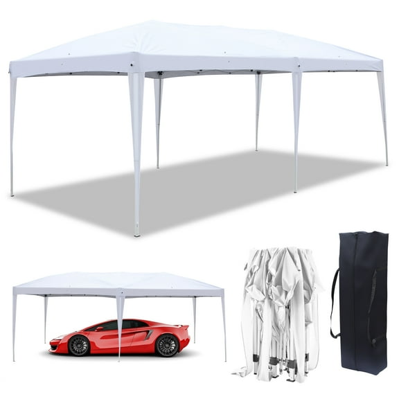 UBesGoo Canopy Pop Up Canopy Party Tent10' x 20' Outdoor Waterproof Party Wedding White