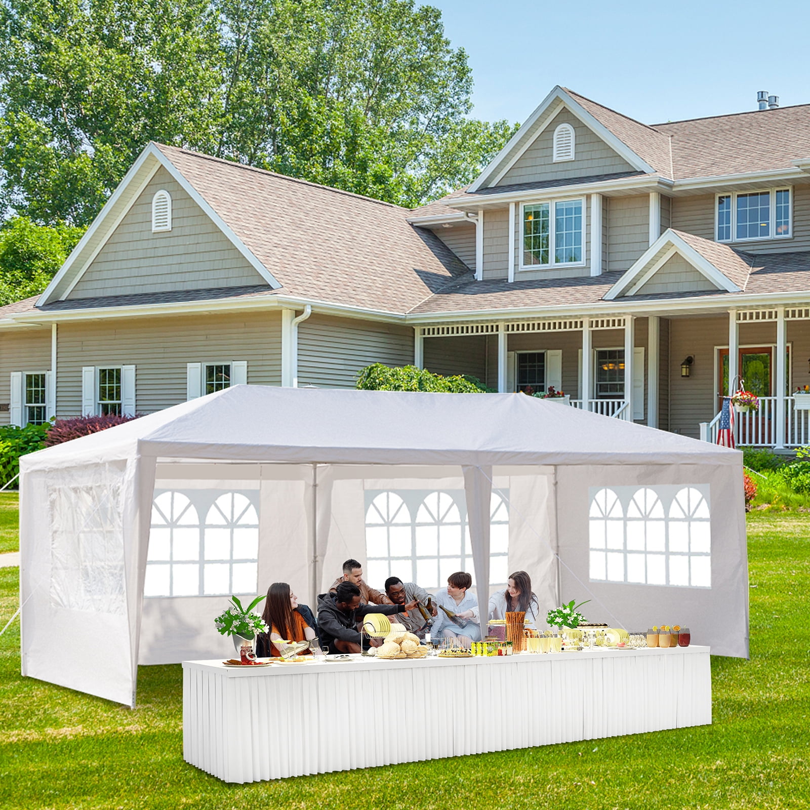 UBesGoo Outdoor, Waterproof Backyard Event Party Tent, 10'x20' Gazebo Canopy with Enclosed Sides - Walmart.com UBesGoo Outdoor, Waterproof Backyard Event Party Tent, 10'x20' Gazebo Canopy with Enclosed Sides - Walmart.com