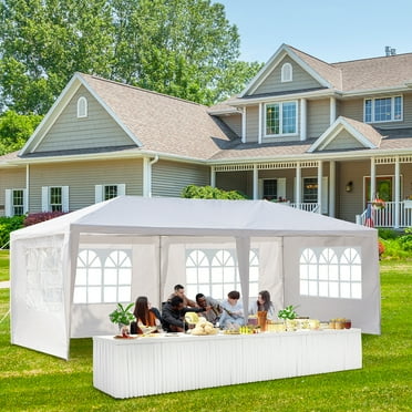 UBesGoo Canopy Wedding Tent Outdoor Camping Gazebo Canopy with Sidewalls Canopy 10'x20'