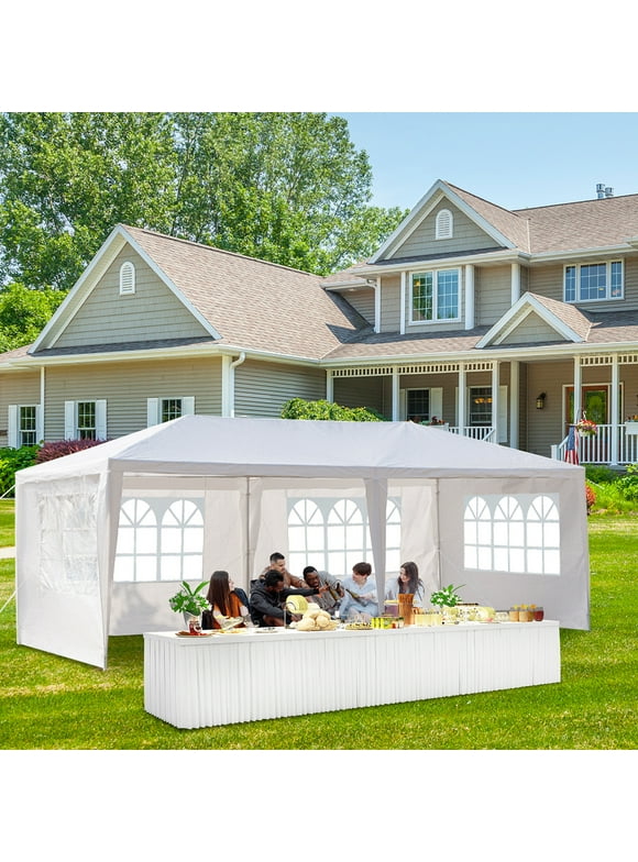 UBesGoo Canopy Wedding Tent Outdoor Camping Gazebo Canopy with Sidewalls Canopy 10'x20'