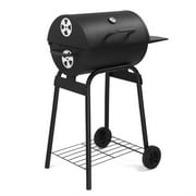UBesGoo Charcoal Grill Portable BBQ Grill Smoker Steel BBQ Pit Outdoor for Camping, Black