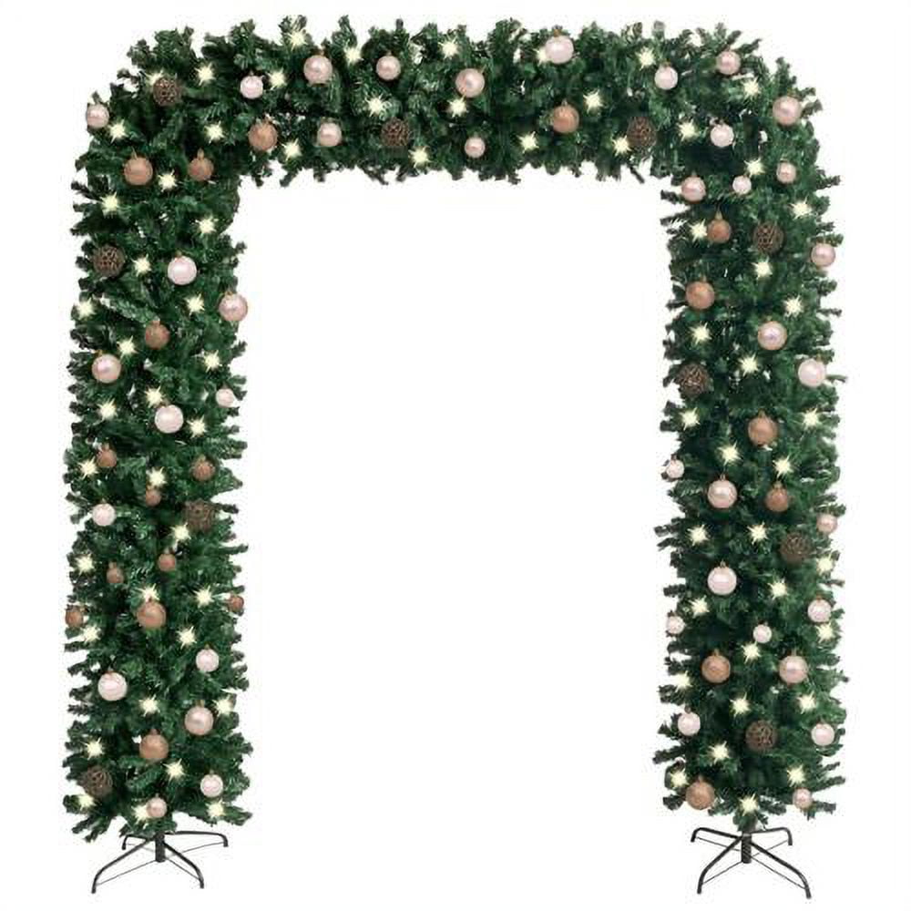 UBesGoo Christmas Tree Arch with LEDs&Ball Set Green 240 cm