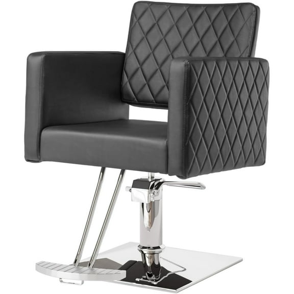 UBesGoo Hydraulic Salon Chair with Memory Foam Seat, Adjustable Height, Black