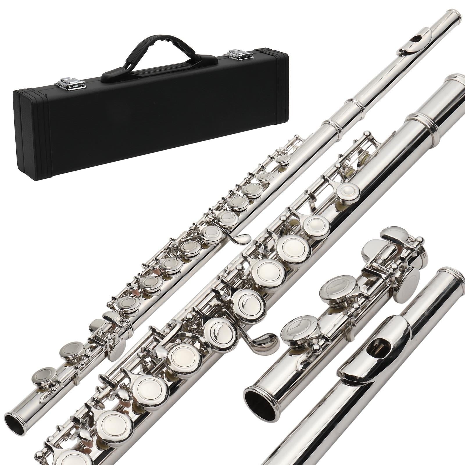 UBesGoo Concert Silver Nickel Plated C Closed Hole Concert UBesGoo Concert Silver Nickel Plated C Closed Hole Concert
