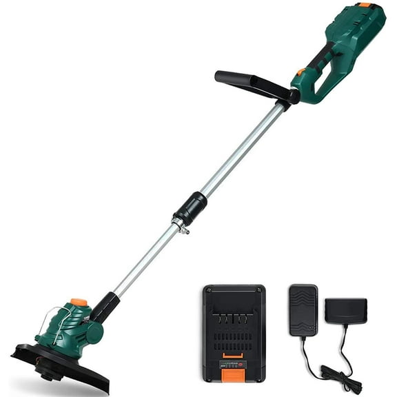 UBesGoo Cordless String Trimmers, 2 in 1 Cordless Trimmer Edger, Battery & Charger Included, 12 Inch