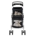 thumbnail image 1 of UBesGoo Double Pet Stroller for 2 Dogs Cats, Folding 4-Wheel Carrier with Ventilation, Safety Tethers & Large Storage, Black, 1 of 9