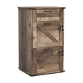 thumbnail image 1 of UBesGoo Farmhouse File Cabinet with 3-Drawer Wood Vertical File Storage Cabinet with Individual Lock and Rustic Metal Handles, Gray, 1 of 11