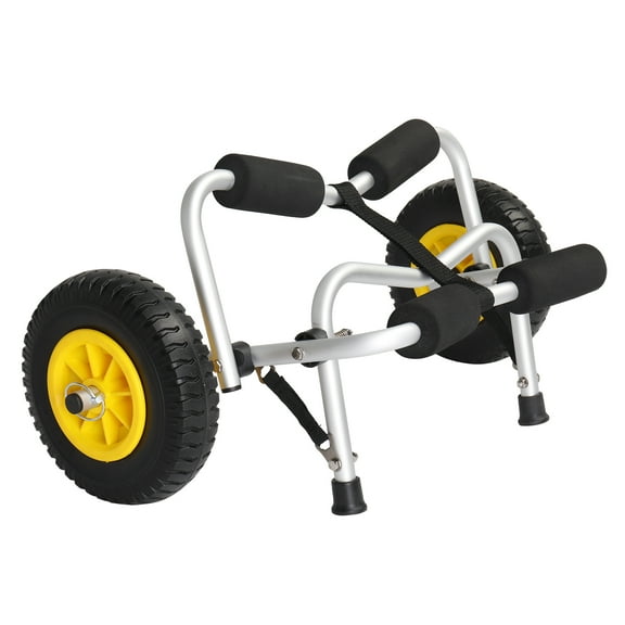 UBesGoo Foldable Kayak Cart Aluminum Boat Canoe Dolly Trailer Carrier
