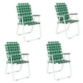 thumbnail image 1 of UBesGoo Folding Web Lawn Chair Set, 4 Pack Outdoor Beach Chair Portable Camping Chair(Dark Green), 1 of 7