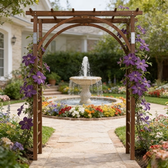 UBesGoo Garden Arbor Wooden for Climbing Plants