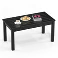 thumbnail image 1 of UBesGoo HDPE Outdoor Patio Table, Rectangle Coffee End Table, All Weather Deck Balcony Garden Porch Table, Black, 1 of 7