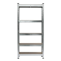 UBesGoo Heavy Duty 5-Tier Shelving Unit, Adjustable Steel Garage Storage Rack, Wire Storage Shelves, 1550 lb Total Capacity, Silver