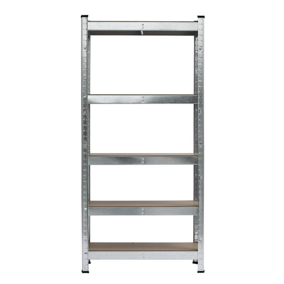 UBesGoo Heavy Duty 5-Tier Shelving Unit, Adjustable Steel Garage Storage Rack, Wire Storage Shelves, 1550 lb Total Capacity, Silver