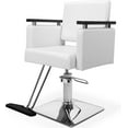thumbnail image 1 of UBesGoo Hydraulic Hair Salon Chair White for Stylist, Barber Chairs for Barbershop Heavy Duty, Modern Styling Hairdressing Chair, Beauty Spa Braiding Equipment, 1 of 9
