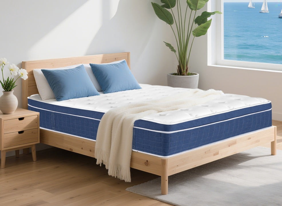 UBesGoo King Mattress14 Inch Memory Foam Hybrid Mattress, with Pocketed Springs Medium Firm Support, Motion Isolation Edge Support